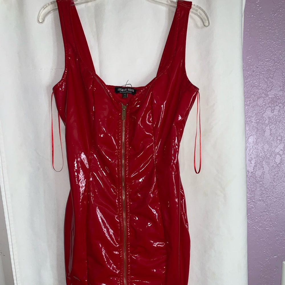 Fashion Nova Latex Dress